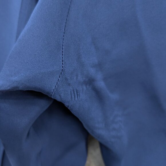 RTW Charleston Silk Pull On Pants Womens Blue High Rise Made in USA Sz XXL - Picture 9 of 9